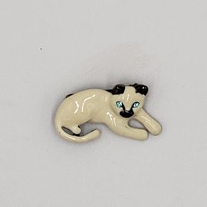 Anne Klein Enameled Cat Brooch